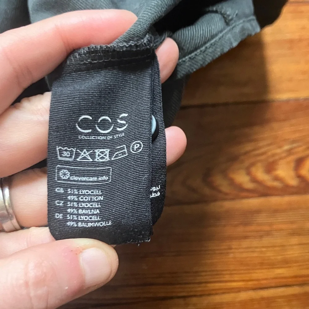 COS Mandarin Collar Front Pocket Button Down Shirt - Picture 4 of 5